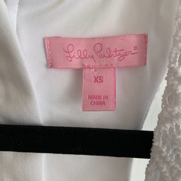 Lilly Pulitzer Stelle Resort White Paradise Island Lace Overlay Dress Size XS - Picture 7 of 16
